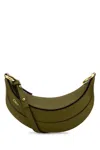 CHLOÉ KHAKI LEATHER BANANA CROSSBODY BAG