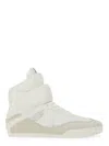 Chloé High-top Sneakers Featuring Mesh Panels In Ivory
