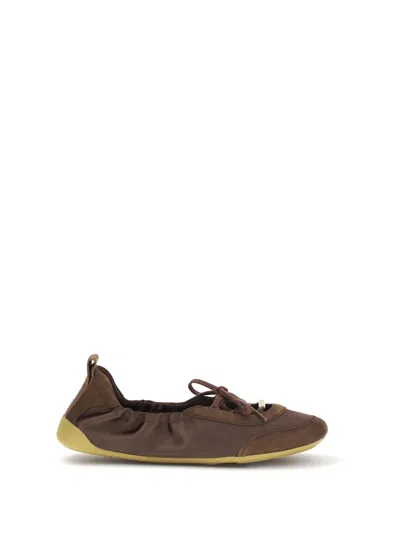 Chloé Kick Athletic Ballerinas In Brown