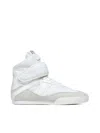 Chloé High-top Sneakers Featuring Mesh Panels In Cloudy Cream