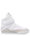 Chloé High-top Sneakers Featuring Mesh Panels In White