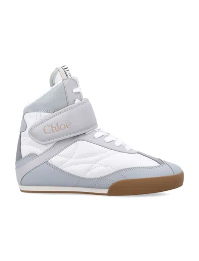 Chloé Kick High-top Womans Sneaker In Blue