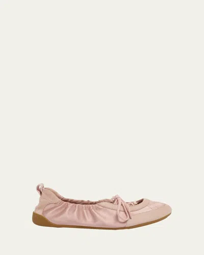 CHLOÉ KICK LACE-UP BALLERINA FLATS