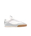 Chloé Kick Lace-up Leather Low Top Sneakers In White