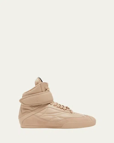 CHLOÉ KICK LEATHER HIGH-TOP SNEAKERS