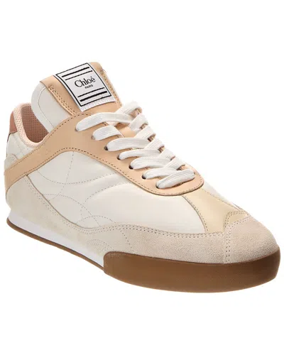 Chloé Kick Leather Sneaker In Pink