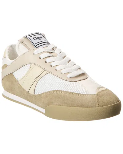Chloé Chloe Kick Leather Sneaker In Neutral