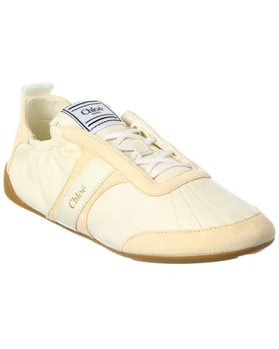 Chloé Kick Leather Sneaker In White