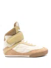 Chloé Kick Leather Sneakers In Sand