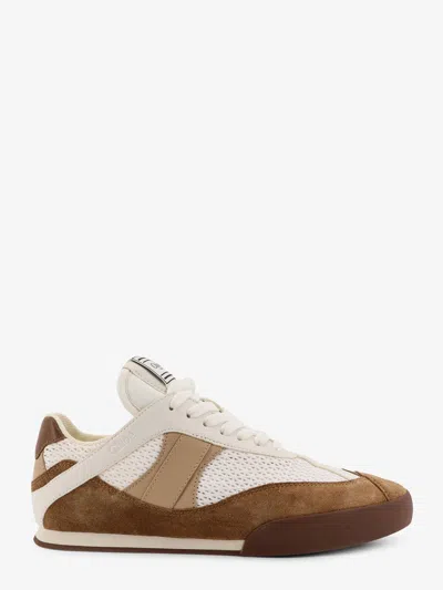 CHLOÉ CHLOÉ KICK LEATHER SNEAKERS WITH MESH INSERTS