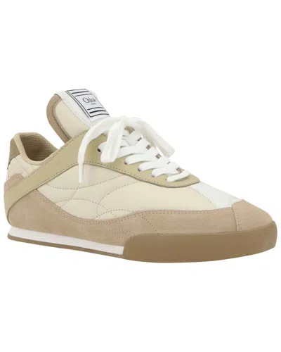Chloé Kick Suede And Leather Sneakers In Brown