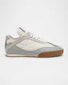 Chloé Kick Lace-up Leather Low Top Sneakers In Pastel Blue