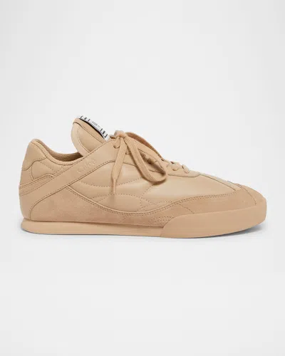 Chloé Kick Quilted Leather Sneakers In Pink Tea