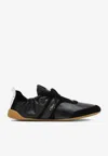 Chloé Sneakers Contrast Sole Elasticated Panels Pull Tab In Black
