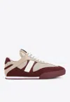 Chloé Kick Mixed Leather Retro Low-top Sneakers In Multi