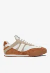 Chloé Chloe Chloe Kick Brown And White Sneakers In Mesh And Leather Women In Multi