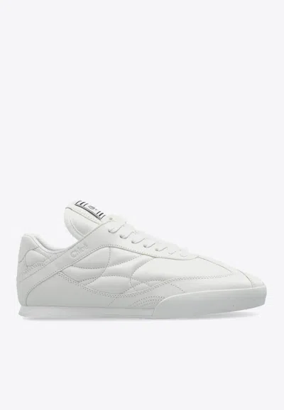 Chloé Kick Low-top Sneakers In White