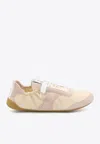 Chloé Kick Beige Sneaker With Side Lettering Logo And Elasticated Details In Fabric Woman In Neutral