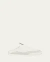 Chloé Kick Mesh And Leather Low-top Mule Sneakers