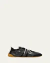 Chloé Kick Mixed Leather Low-top Sneakers In Multi