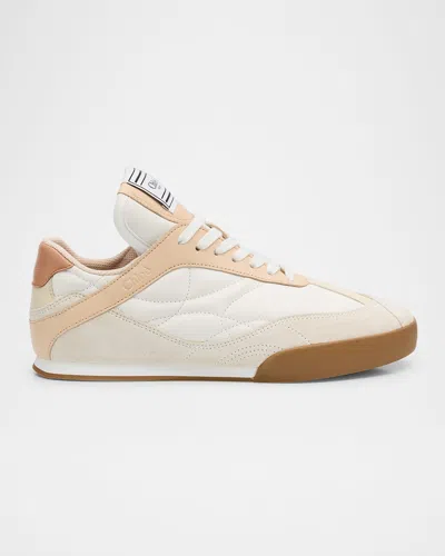 CHLOÉ KICK MIXED LEATHER LOW-TOP SNEAKERS