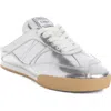 Chloé Kick Mule Sneaker In Silver