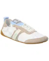Chloé White Calf Leather Bos Taurus Athletic Sneakers In Neutral