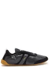 Chloé Chloe Kick Panelled Grained Leather Sneakers In Black