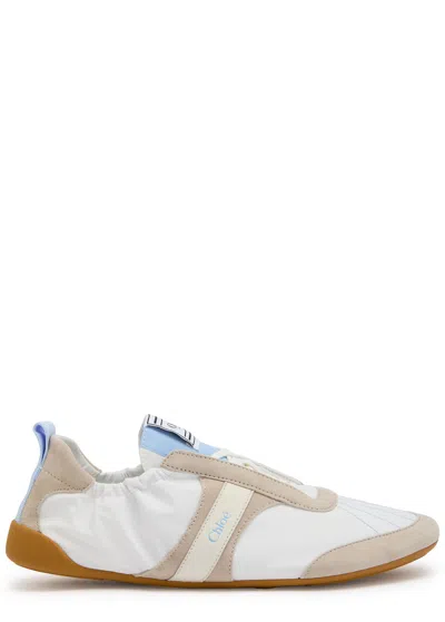 CHLOÉ CHLOE KICK PANELLED NYLON SNEAKERS