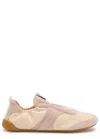 Chloé Chloe Kick Panelled Nylon Sneakers In Neutral