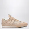 Chloé Kick Leather And Suede-trimmed Mesh Sneakers In Pink
