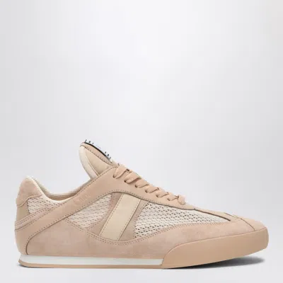CHLOÉ CHLOÉ KICK PEACHY PINK SNEAKER IN MESH AND LEATHER
