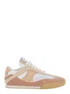 Chloé Kick Leather And Suede-trimmed Mesh Sneakers