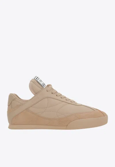 Chloé Kick Quilted Leather Sneakers In Pink Tea