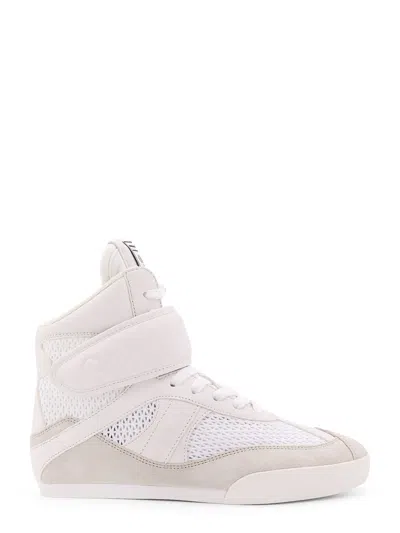 Chloé Mesh And Suede Kick High-top Sneakers In White