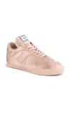 Chloé Kick Satin Sneakers In Pink