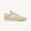 Chloé Kick Mesh And Leather Low-top Sneakers In Gold