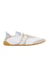 Chloé Kick Mixed Leather Low-top Sneakers In Multi