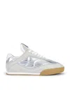 Chloé Kick Sneakers In Silver Suede And Leather In Silver