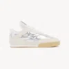Chloé Kick Sneaker Silver Size 8 100% Polyester In Silver