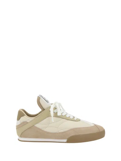 Chloé Kick Suede And Leather Sneakers In Brown
