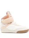 Chloé Kick Low Leather Lace-up Sneakers In 中性色