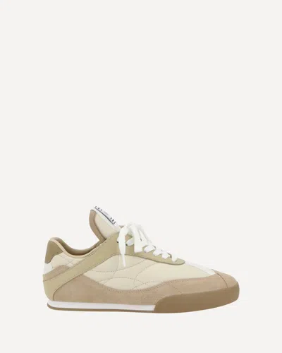 Chloé Kick Suede And Leather Sneakers In Brown