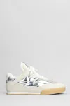 Chloé Kick Sneakers In Silver Suede And Leather In Silver