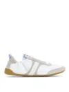 Chloé White Calf Leather Bos Taurus Athletic Sneakers In Multi