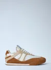 Chloé Kick Brown And White Sneakers In Mesh And Leather In Brown