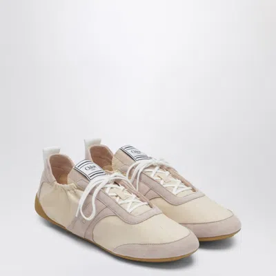 CHLOÉ CHLOÉ KICK SNEAKERS IN BLUSHY BEIGE