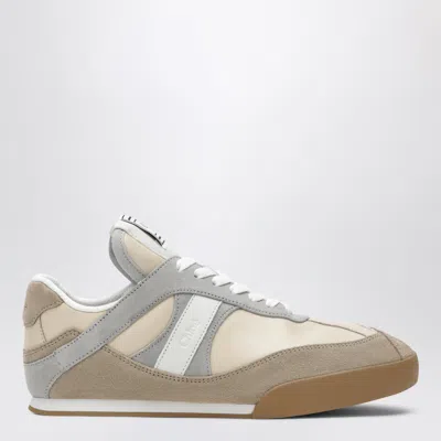 Chloé Kick Sneakers In Leather And Suede In Dove Grey