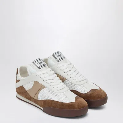Chloé Kick Sneakers In Mesh And Suede Leather In Multi
