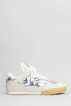 Chloé Kick Sneakers In Silver Suede And Leather